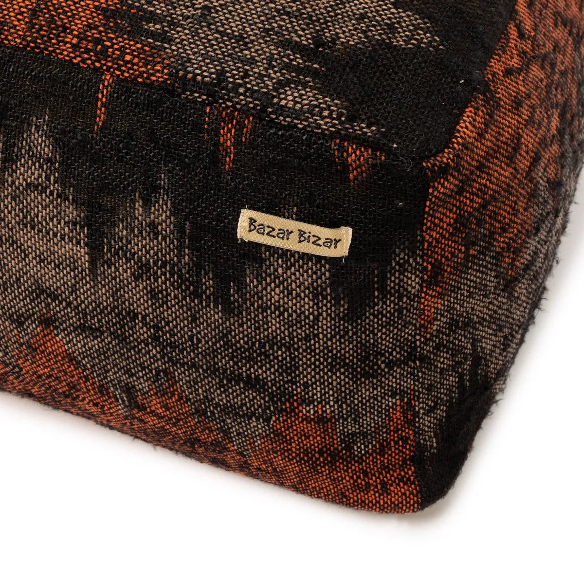 The Oh My Gee Pouffe - Black Orange