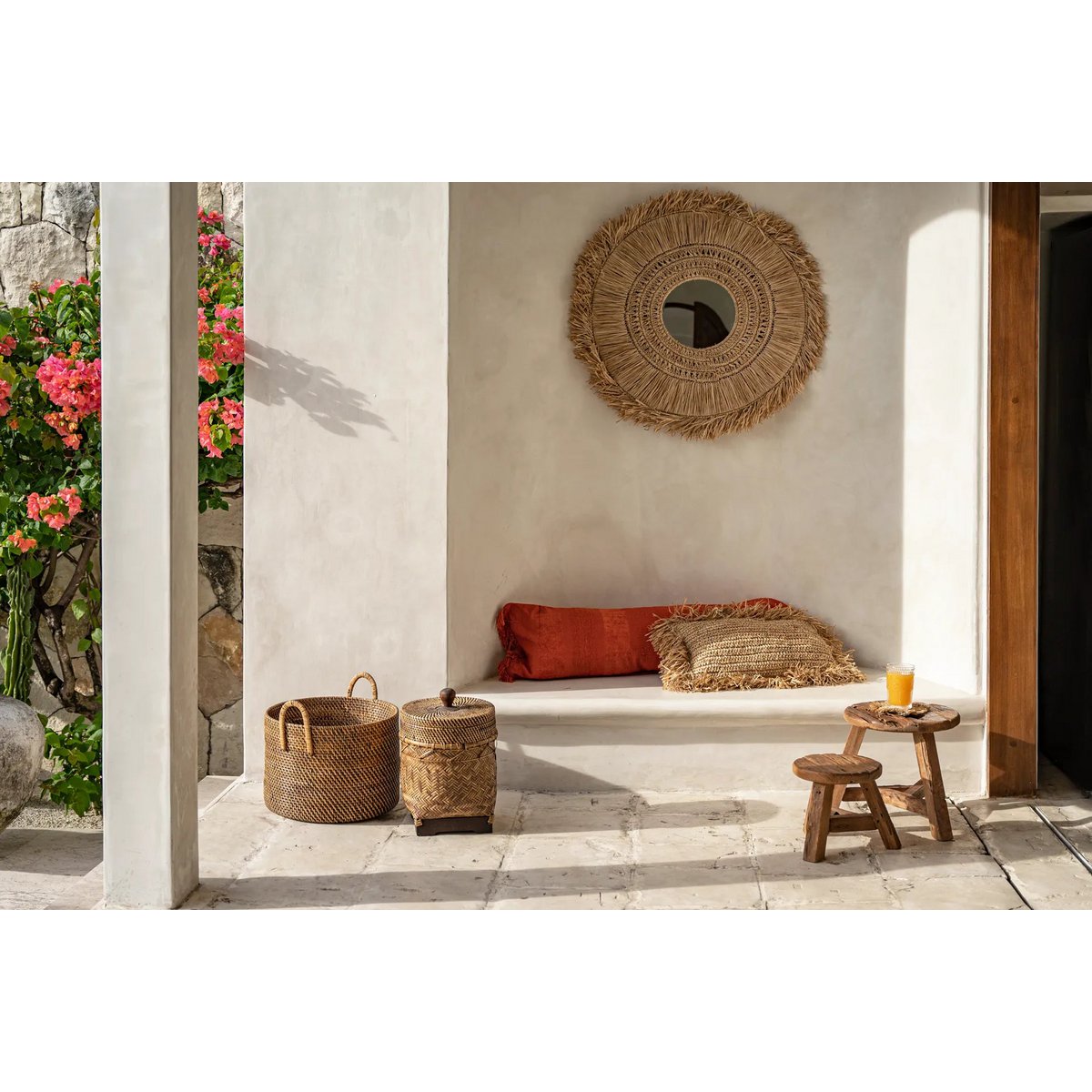 The Bathroom Bin Basket - Natural Brown