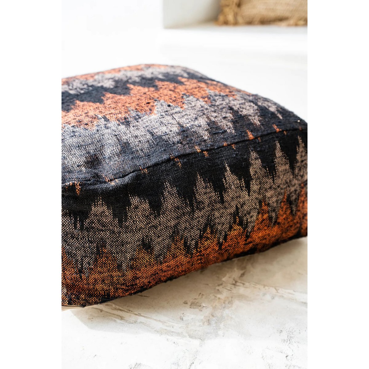 The Oh My Gee Pouffe - Black Orange