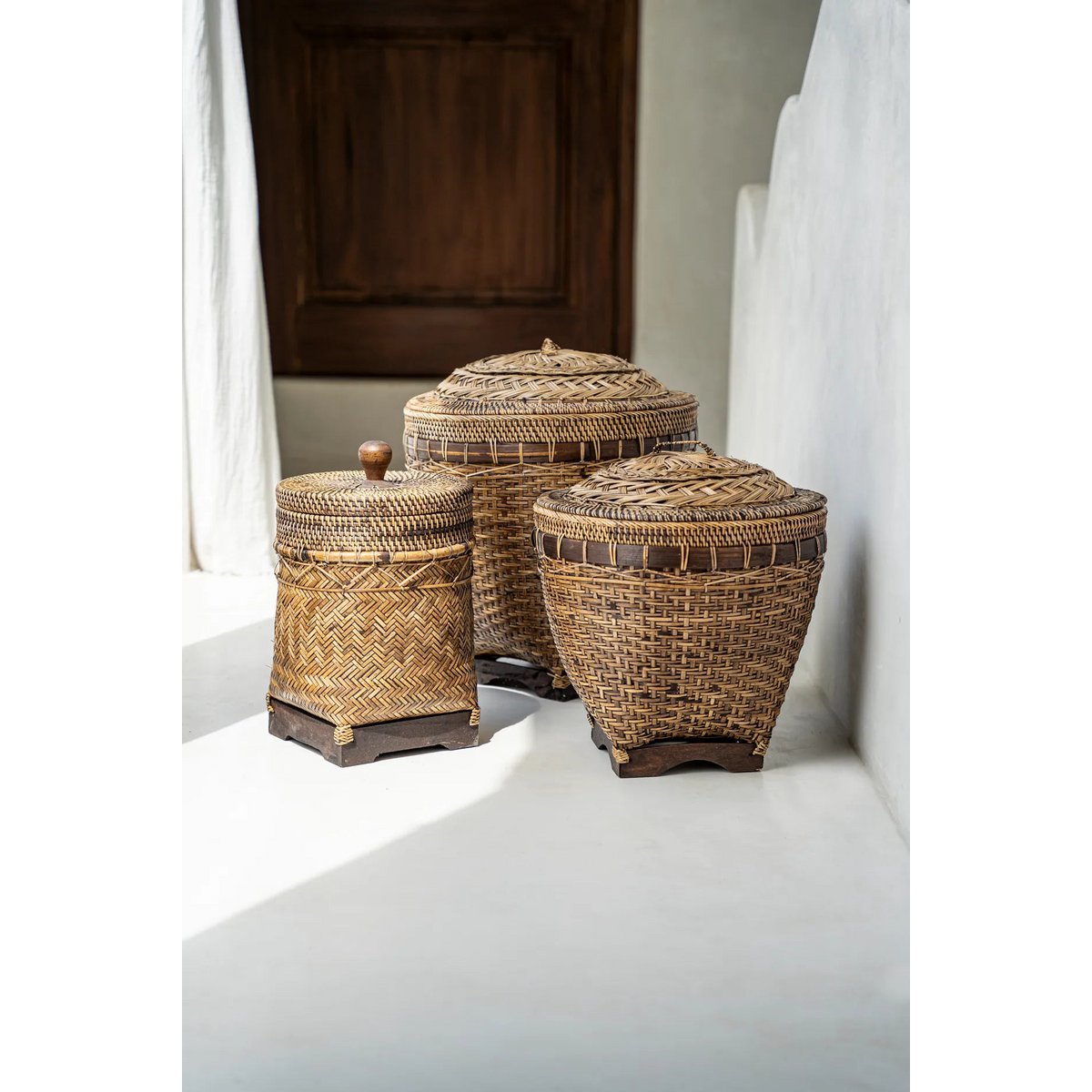 The Bathroom Bin Basket - Natural Brown