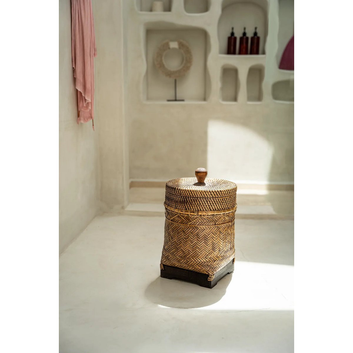 The Bathroom Bin Basket - Natural Brown